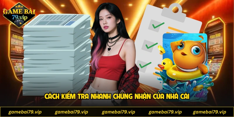 Cách kiểm tra nhanh chứng nhận của nhà cái