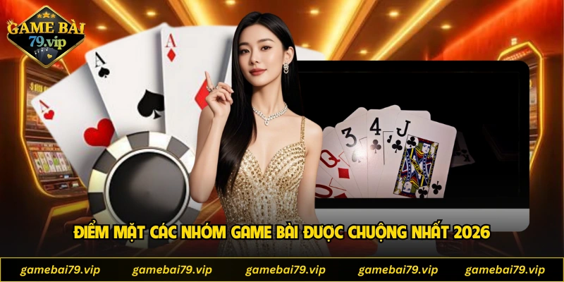 Điểm mặt các nhóm game bài được chuộng nhất 2026